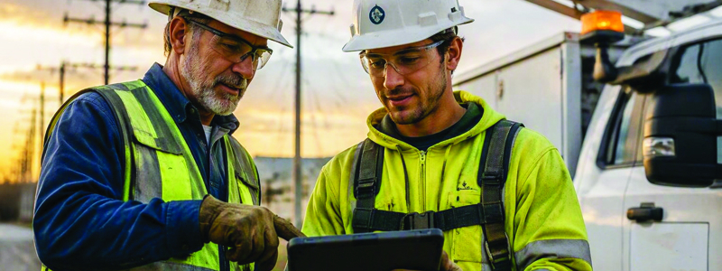 2 workers utility