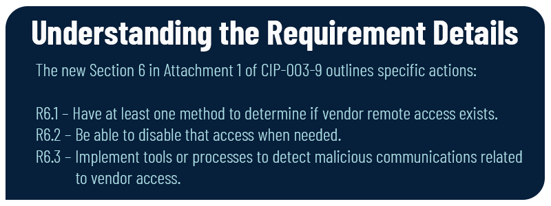 Understanding CIP-003 requirements
