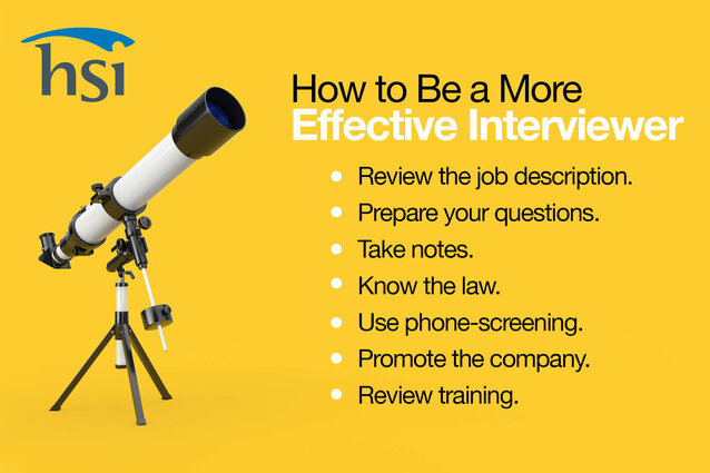 How to be a More Effective Interviewer