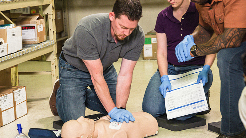 CPR training for your business manikin