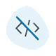 No code technology symbol No code technology symbol