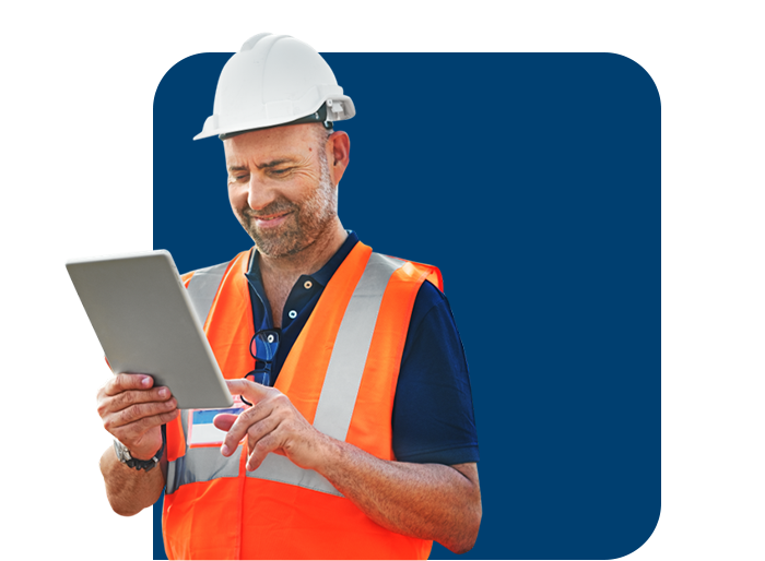 Safety Leader working in the field Safety Leader working in the field