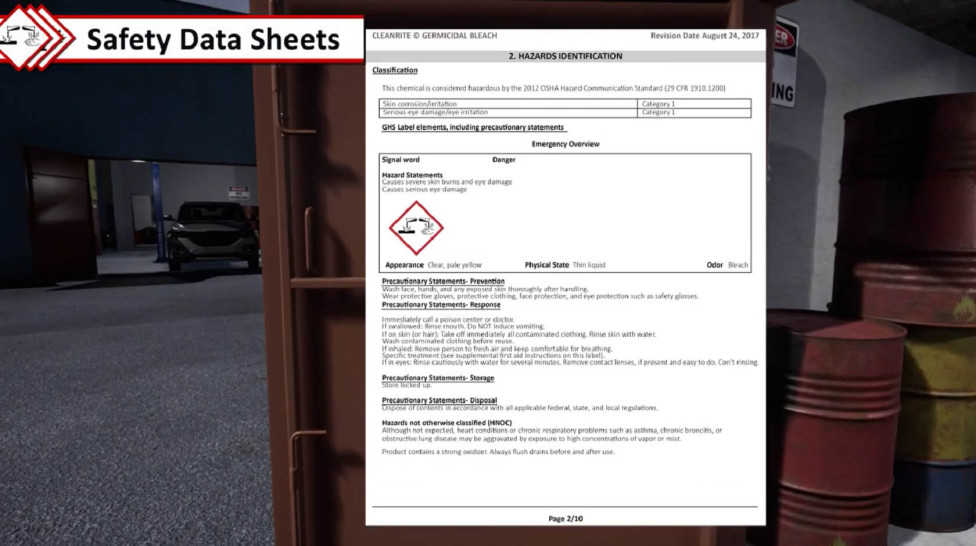 Safety Data Sheet Awareness (SNP32.2) HSI