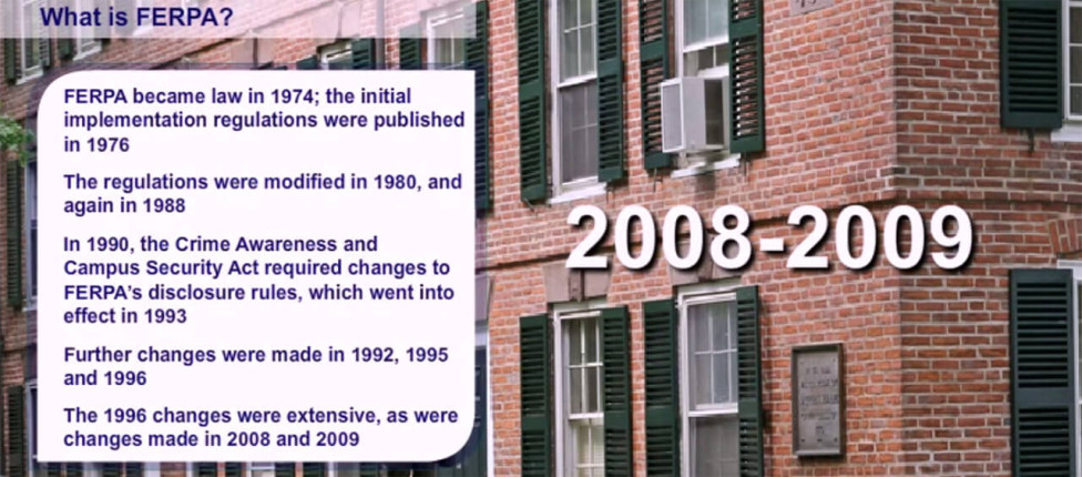 FERPA - Family Educational Rights and Privacy Act (UNV-1.2)