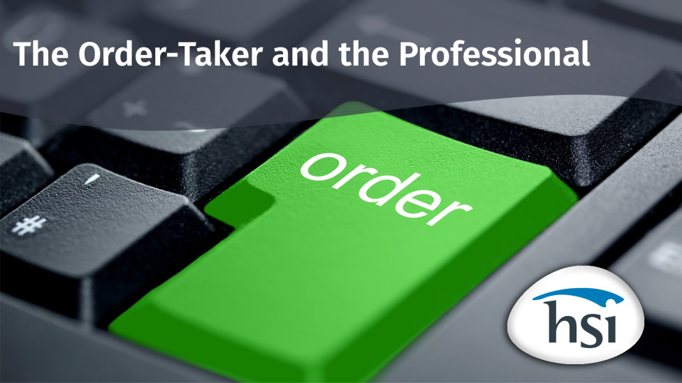 The Order-Taker & the Professional The Order-Taker & the Professional